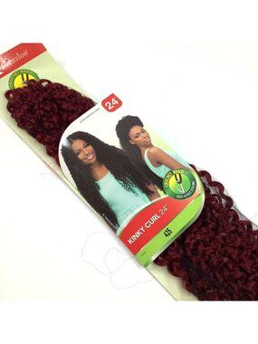 X-Pression Kinky Curl Crochet Braid Hair Extensions 24" Color 425